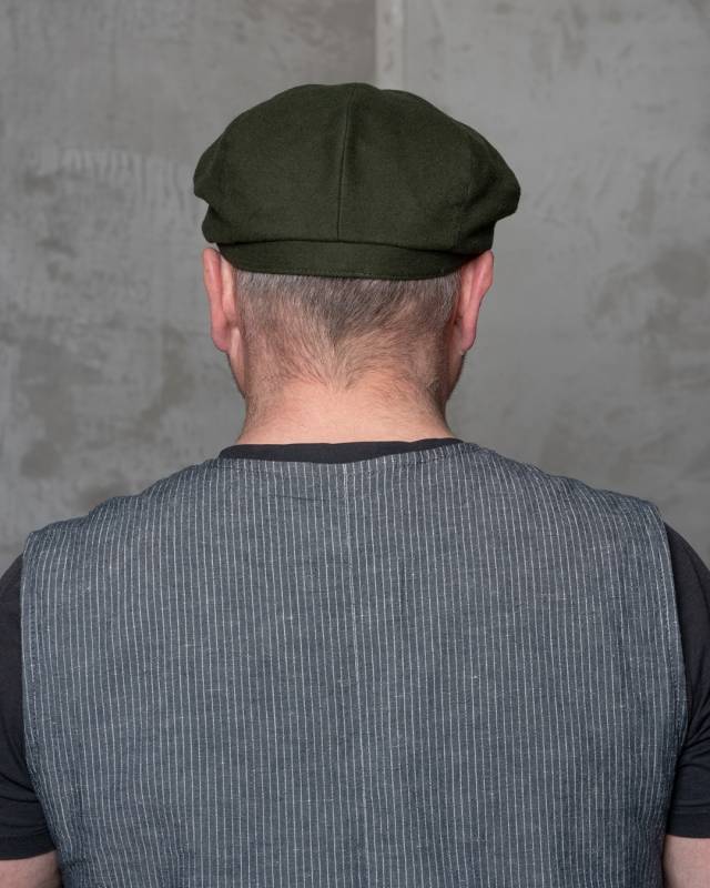 Pike Brothers 1928 Newsboy Cap Moleskin moss Speichern exportieren