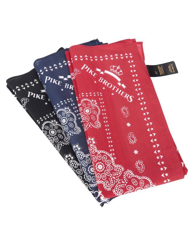 Pike Brothers 1947 Logo Bandana red Limitierter Zeitrabatt