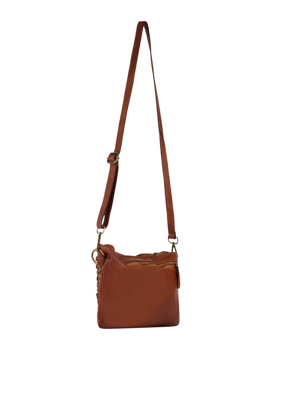 Schmuddelwedda DreiMaster Vintage Ledertasche mit Nieten Bis zu 50% Rabatt