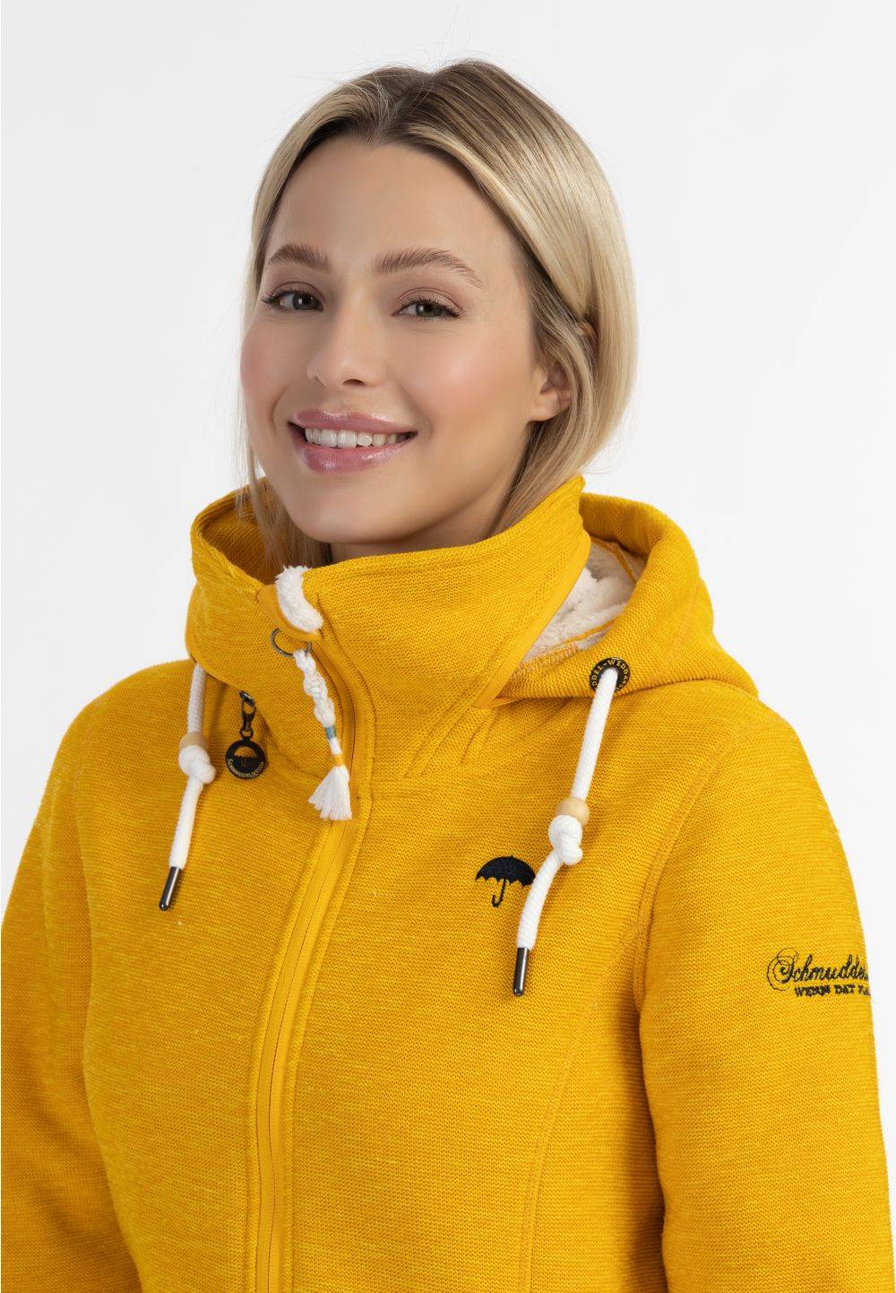 Schmuddelwedda Schmuddelwedda Strickfleecejacke mit Teddyfell Sonderangebote