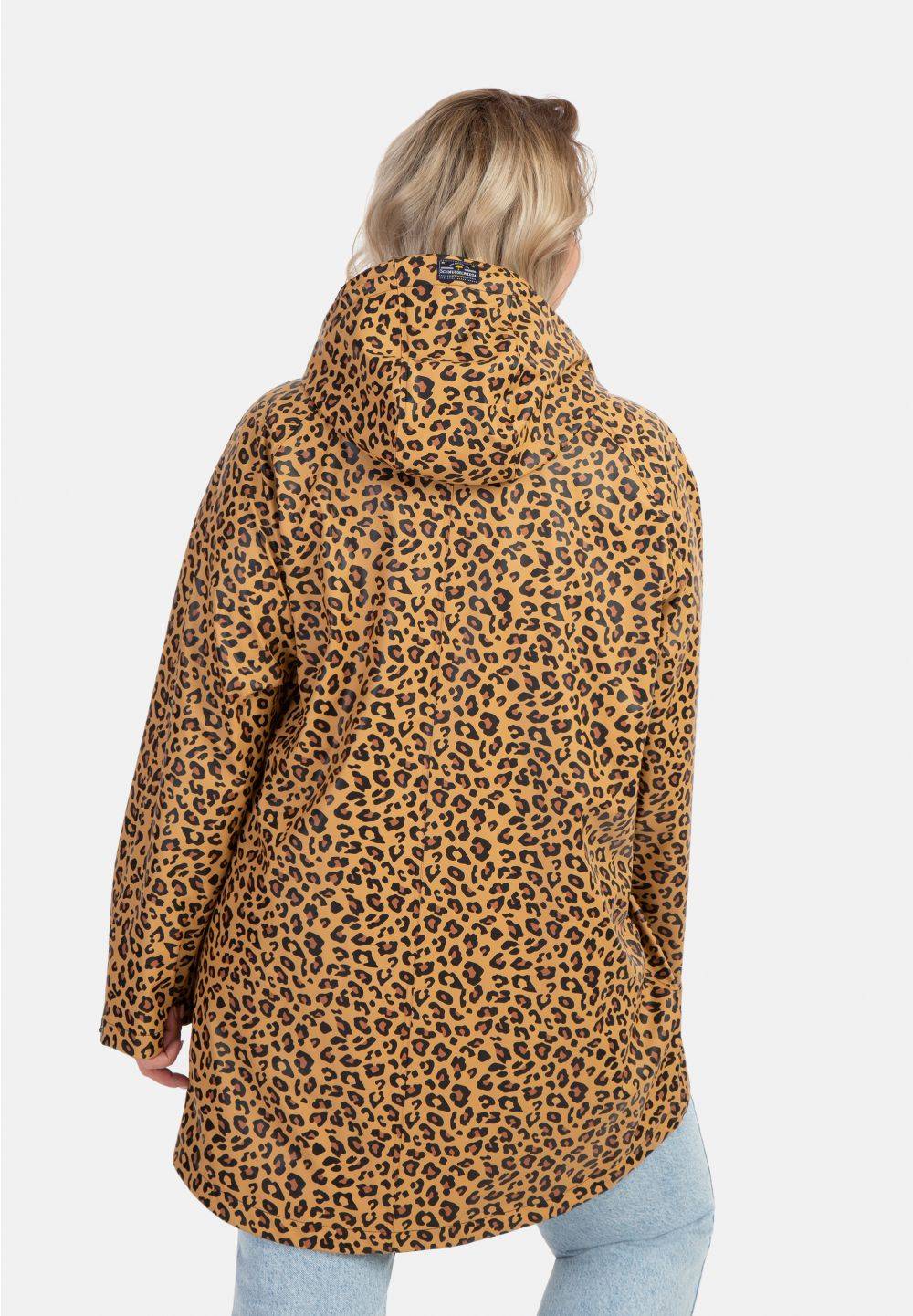 Schmuddelwedda Schmuddelwedda Plus Size Regenmantel mit Leoprint Fabrik Onlineshop