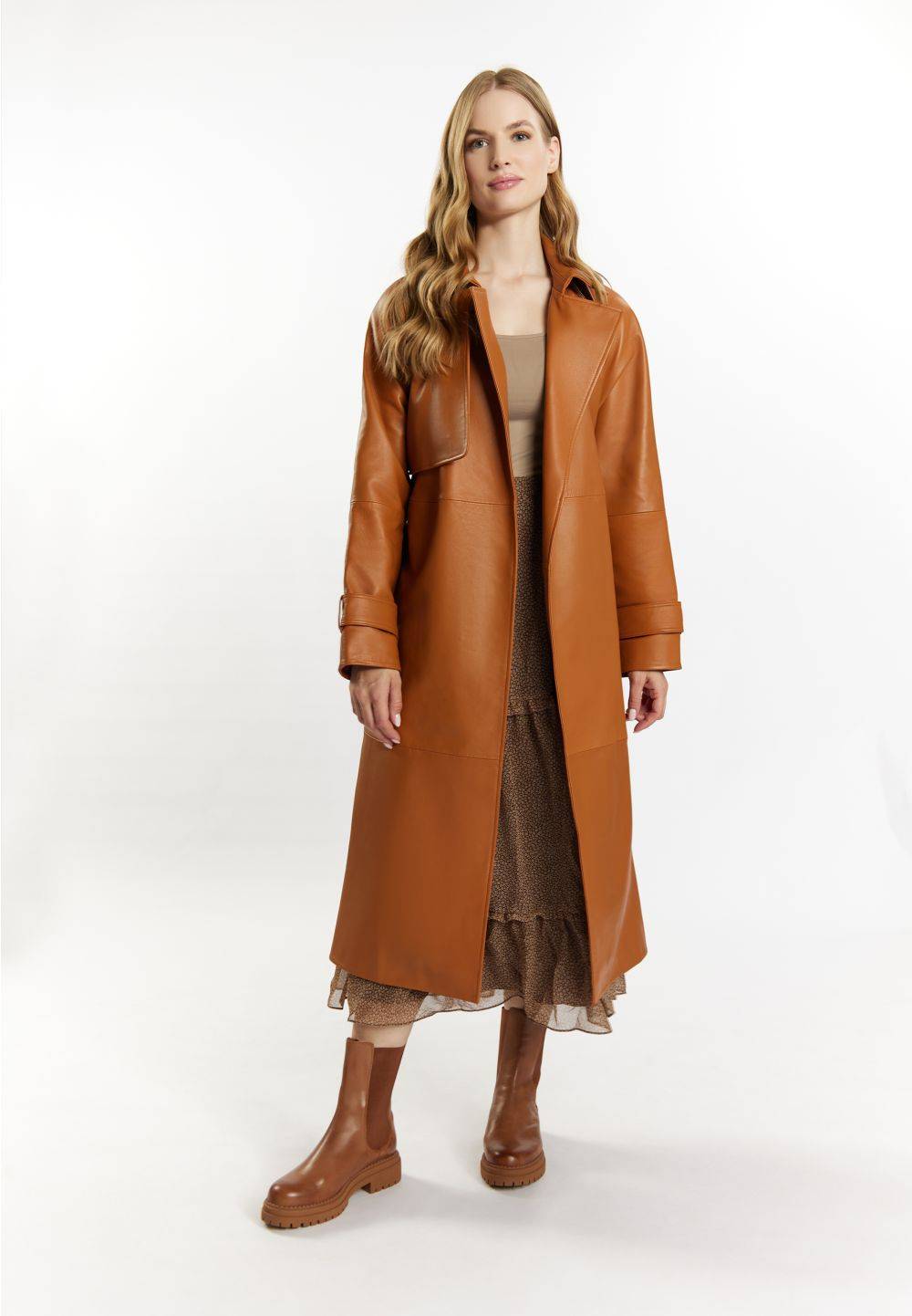 Schmuddelwedda DreiMaster Vintage Trenchcoat aus Leder Online