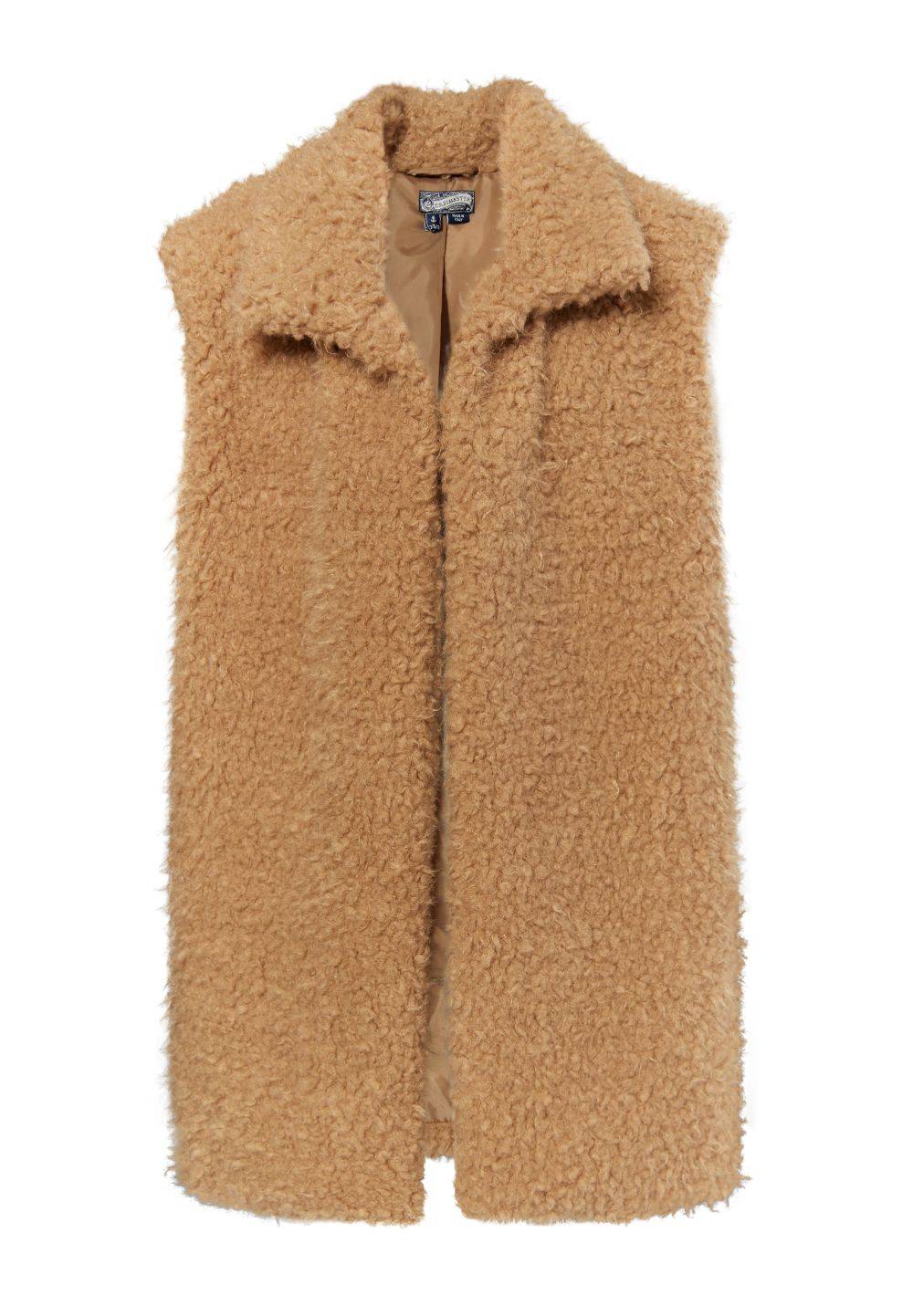 Schmuddelwedda DreiMaster Vintage Lange Weste aus Fellimitat im Angebot