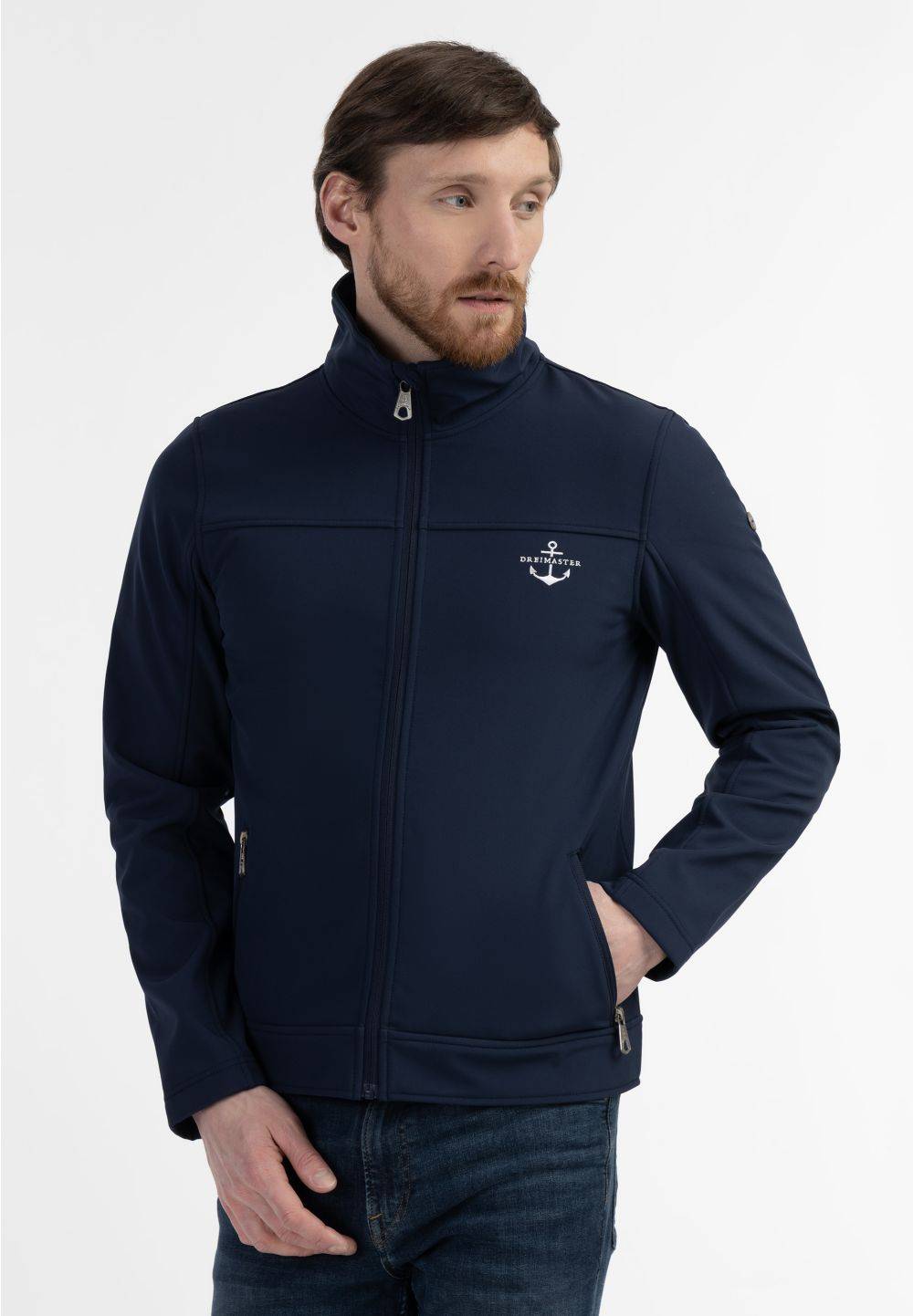 Schmuddelwedda DreiMaster Maritim Softshelljacke - recyceltes Material Fabrikpreis