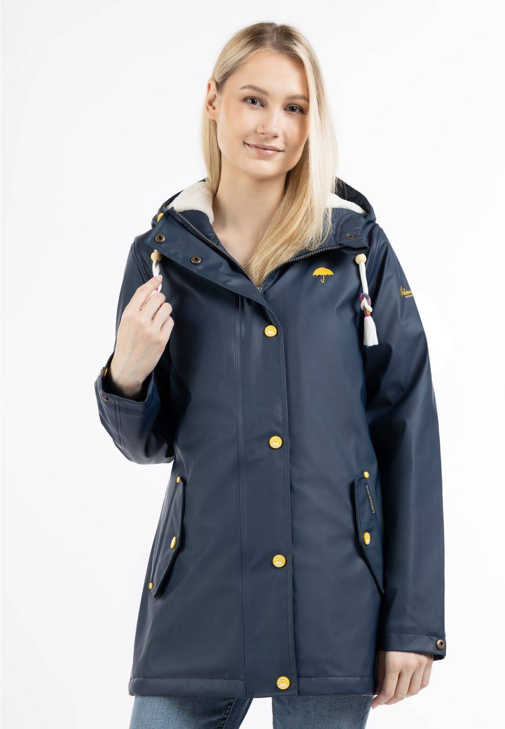 Schmuddelwedda Schmuddelwedda Regenjacke mit Webpelzfutter