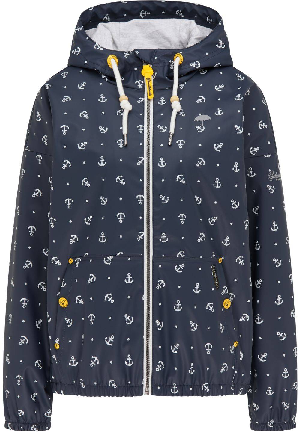 Schmuddelwedda Schmuddelwedda Regenjacke mit Anker-Print im Angebot