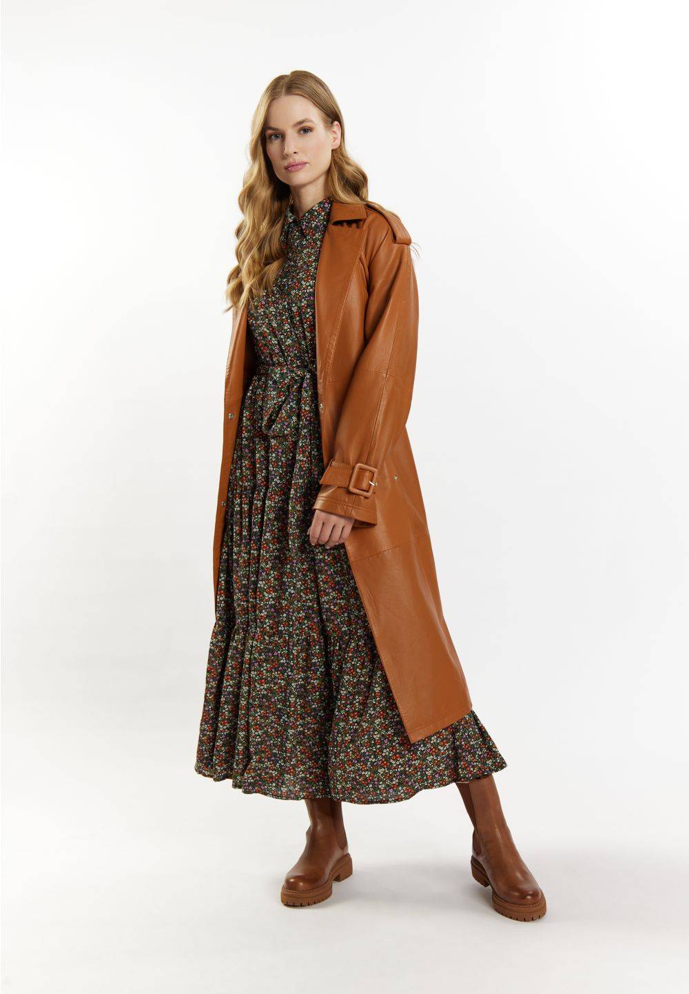 Schmuddelwedda DreiMaster Vintage Trenchcoat aus Leder Preisnachlass