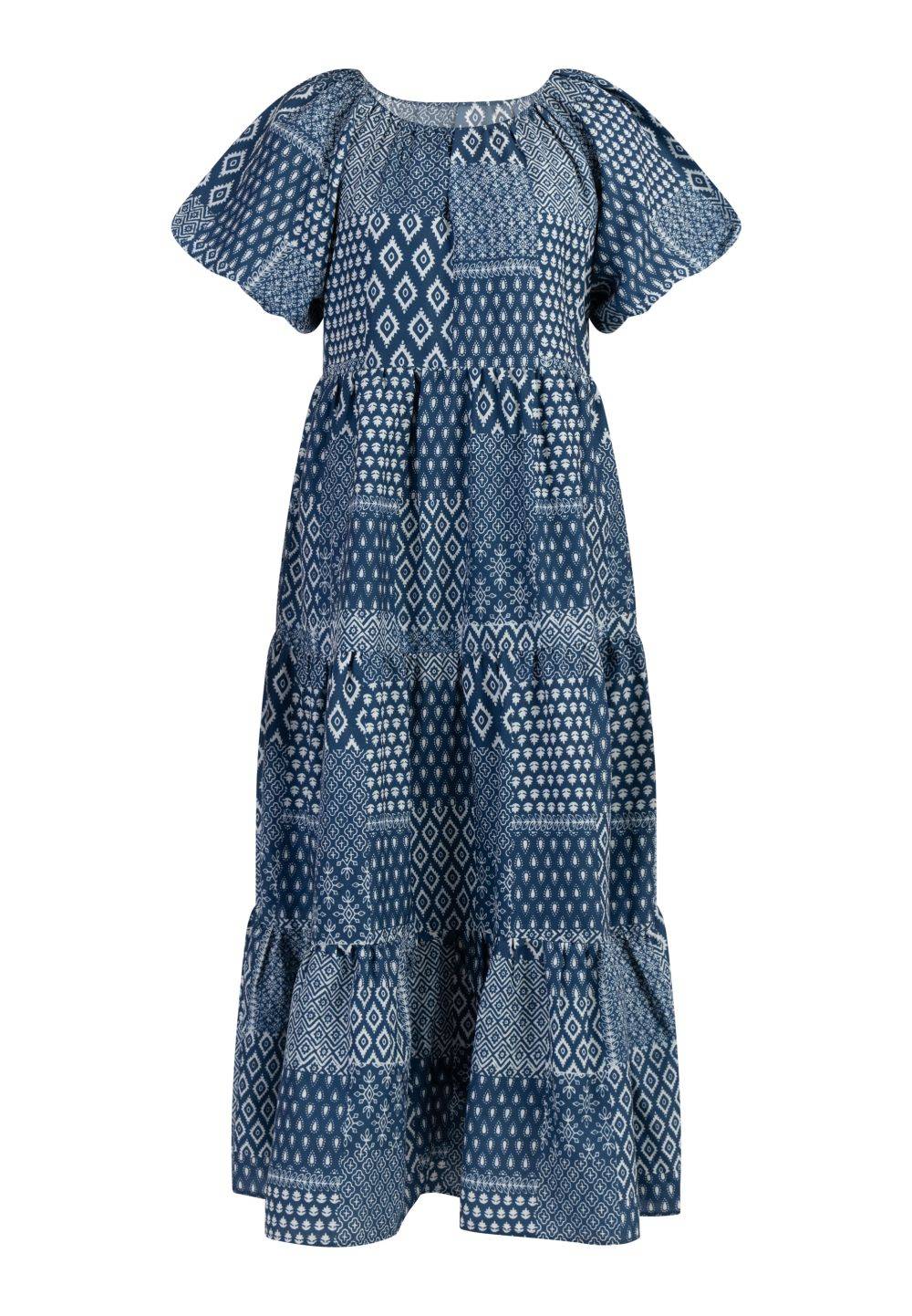Schmuddelwedda DreiMaster Vintage Kurzarm Maxikleid Räumungsverkauf