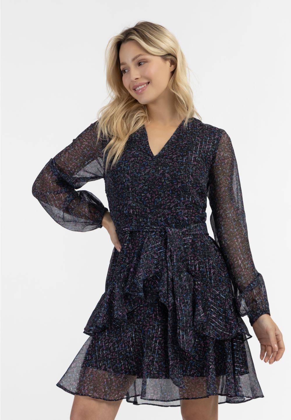 Schmuddelwedda DreiMaster Vintage Midi Langarmkleid
