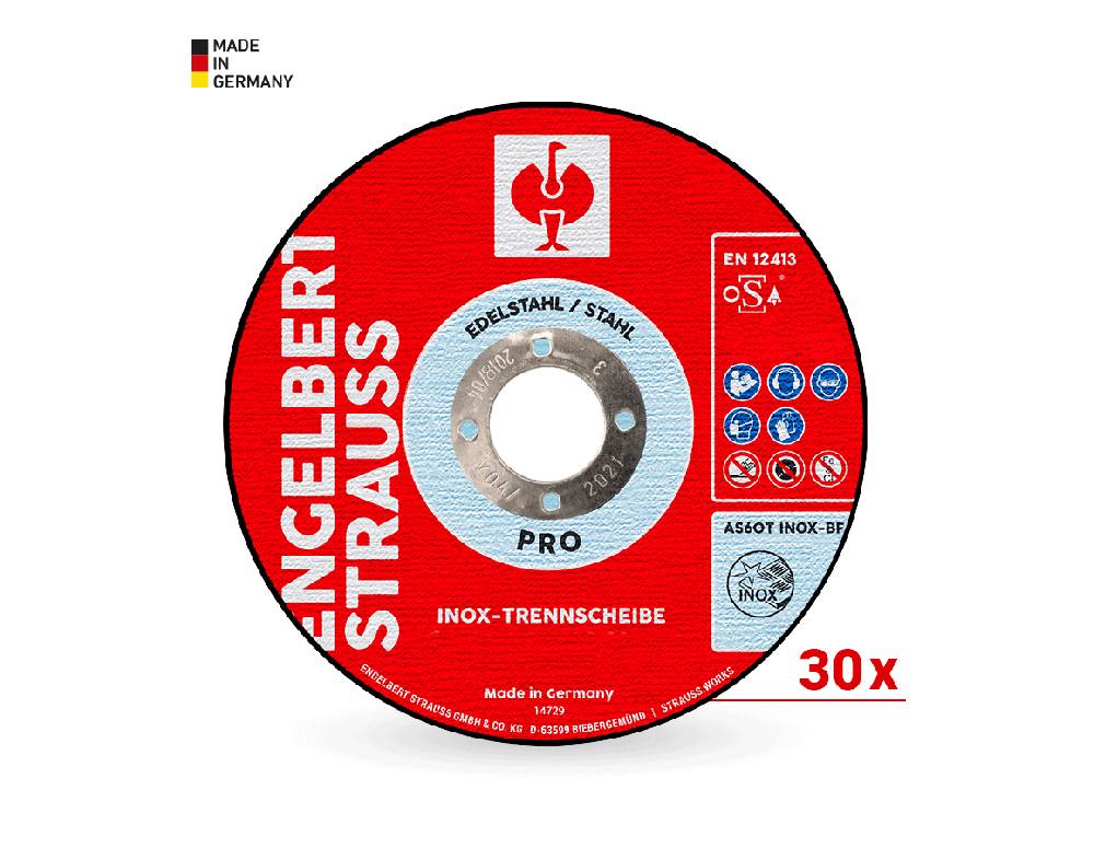 Strauss e.s. Inox-Trennscheibe pro Set, 30 Stück Große Rabatte