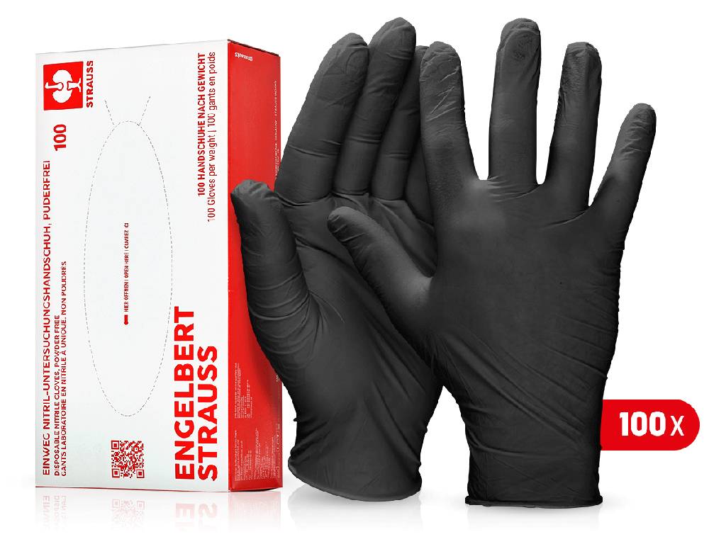 Strauss Einweg Nitril-Untersuchungshandschuhe, puderfrei Discount Store für neue Produkte