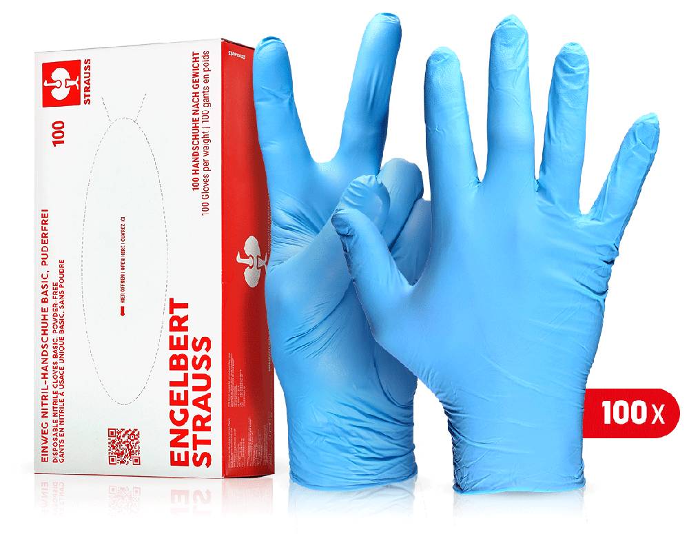Strauss Einweg Nitril-Handschuhe Basic, puderfrei Preisnachlass
