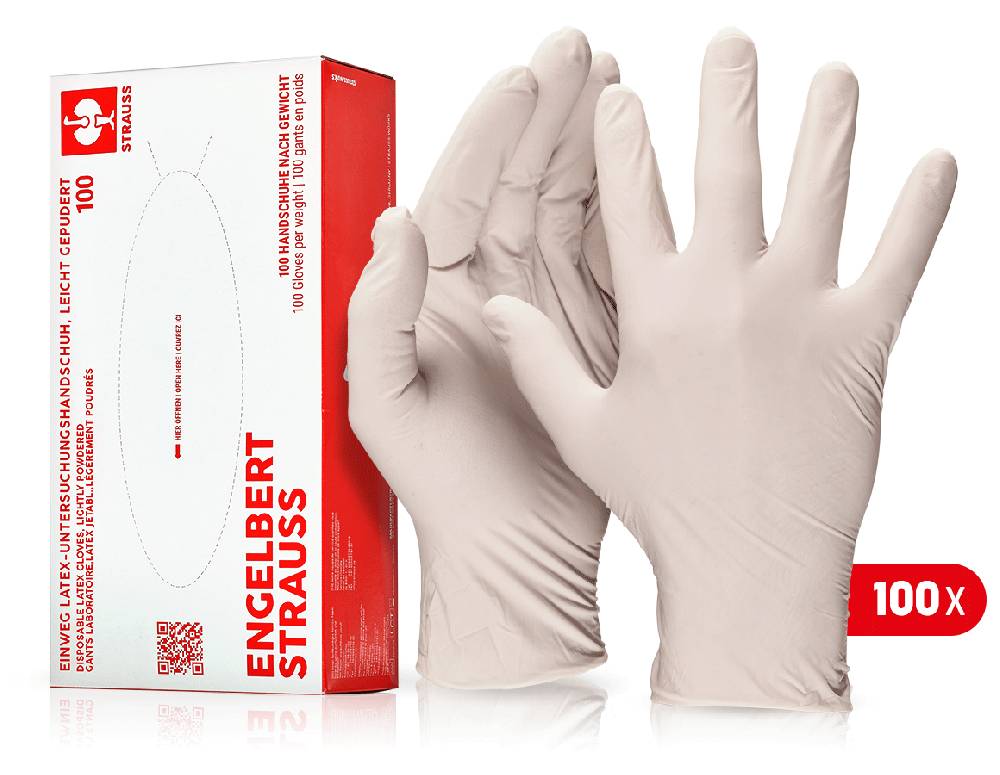 Strauss Einweg Latex-Untersuchungshandsch.,leicht gepudert Bis zu 50% Rabatt