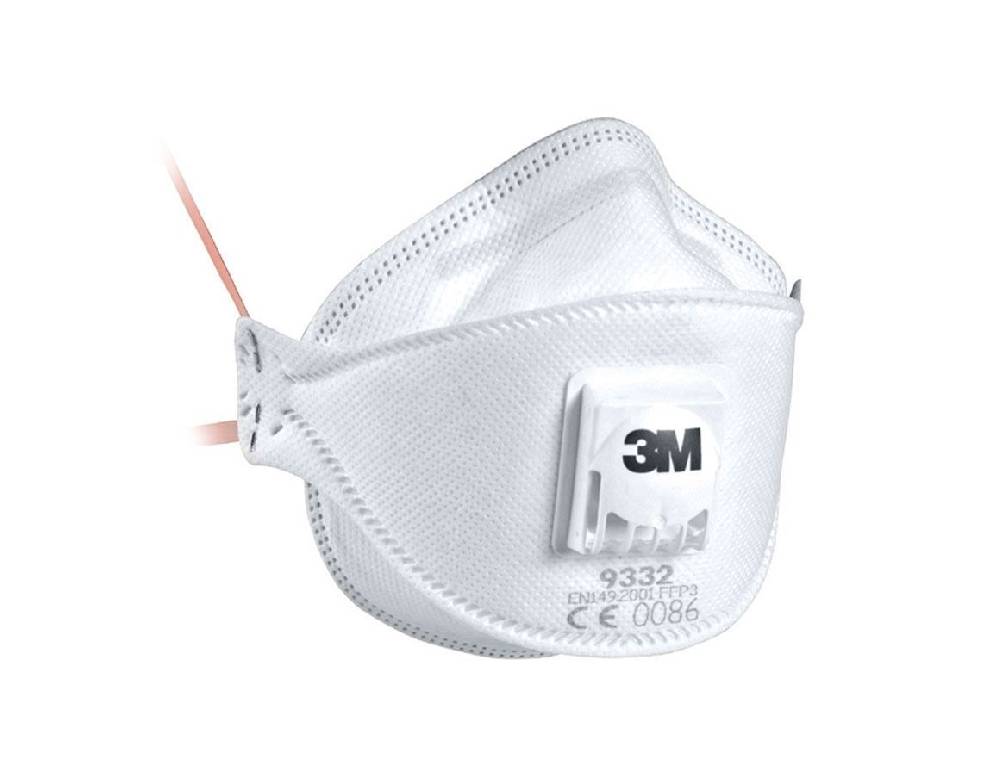 Strauss 3M Atemschutzmaske Aura 9332+, FFP3 NR D, 10 Stk Begrenzt auf 3 Tage