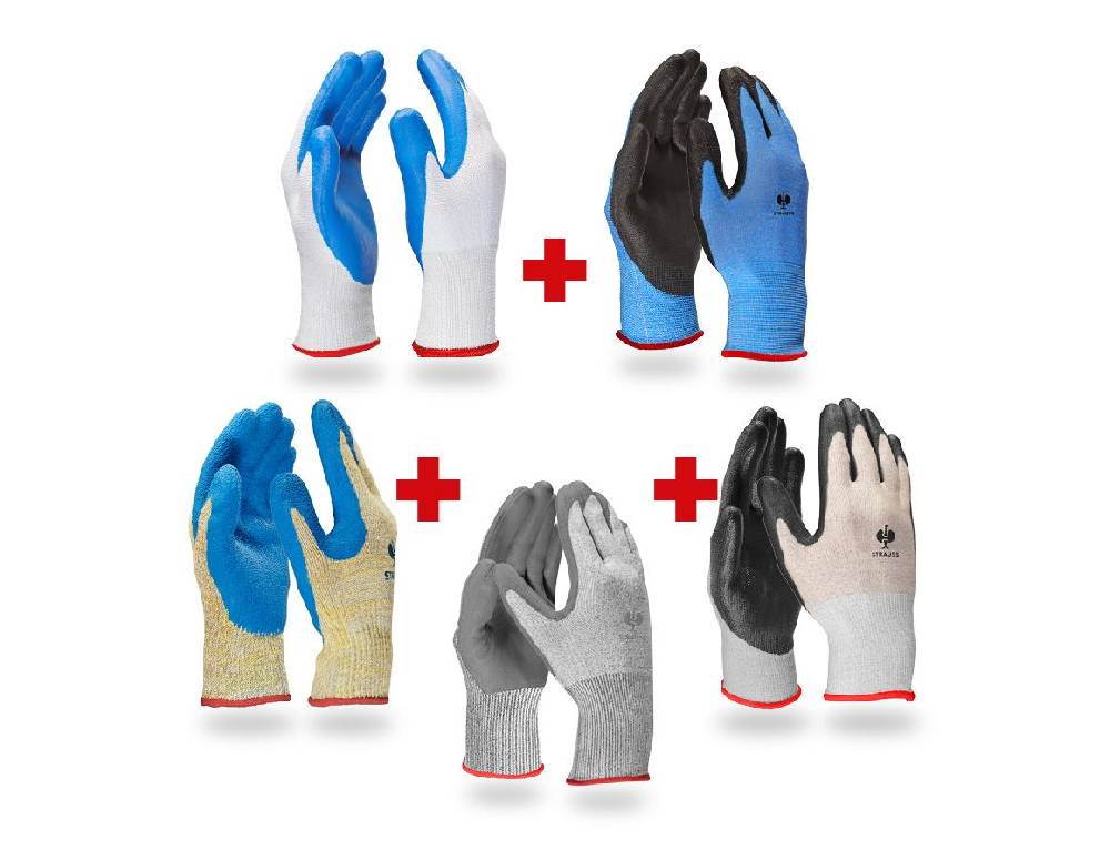Strauss TEST-SET: Handschuhe Schnittschutz Auslauf