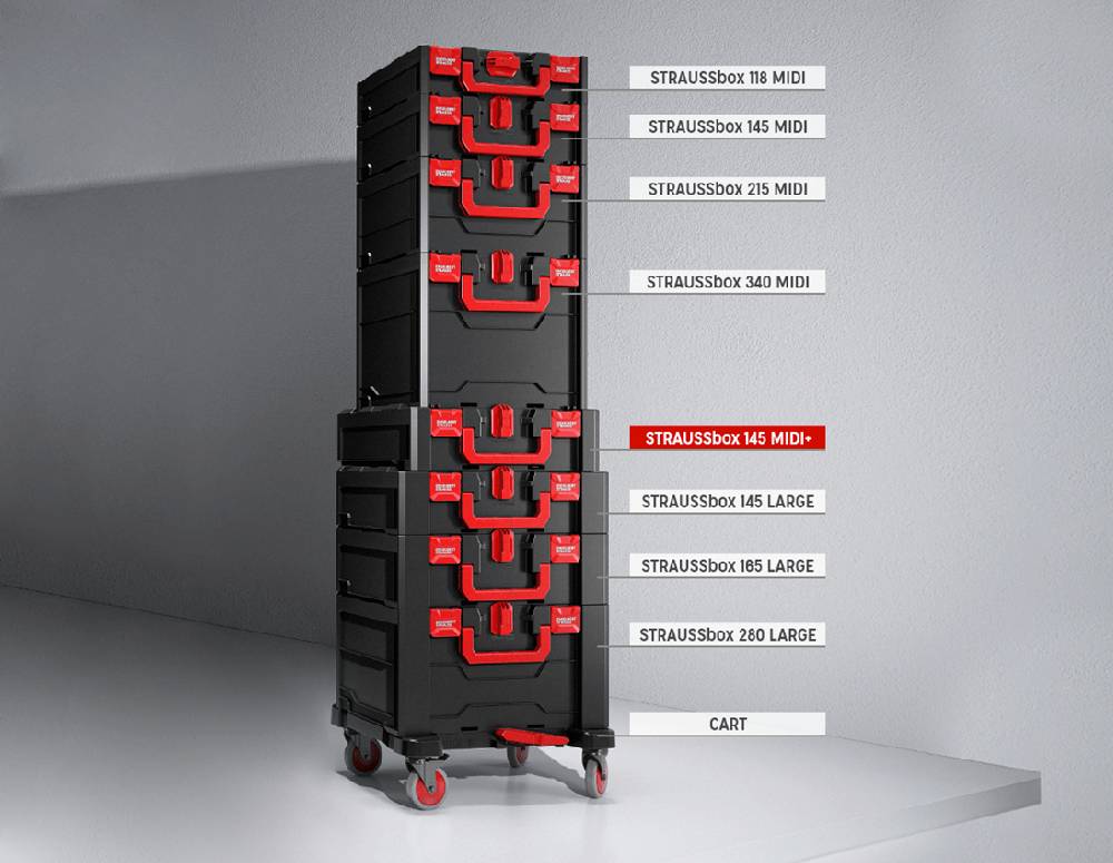 Strauss STRAUSSbox Werkzeug-Set 145 Installation Nur für heute
